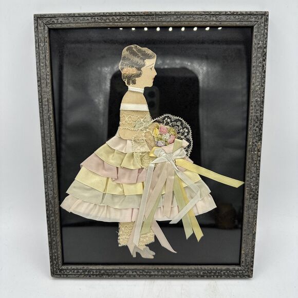 Other - Vintage Ribbon Lady Picture 1920 / 1930 Art Deco